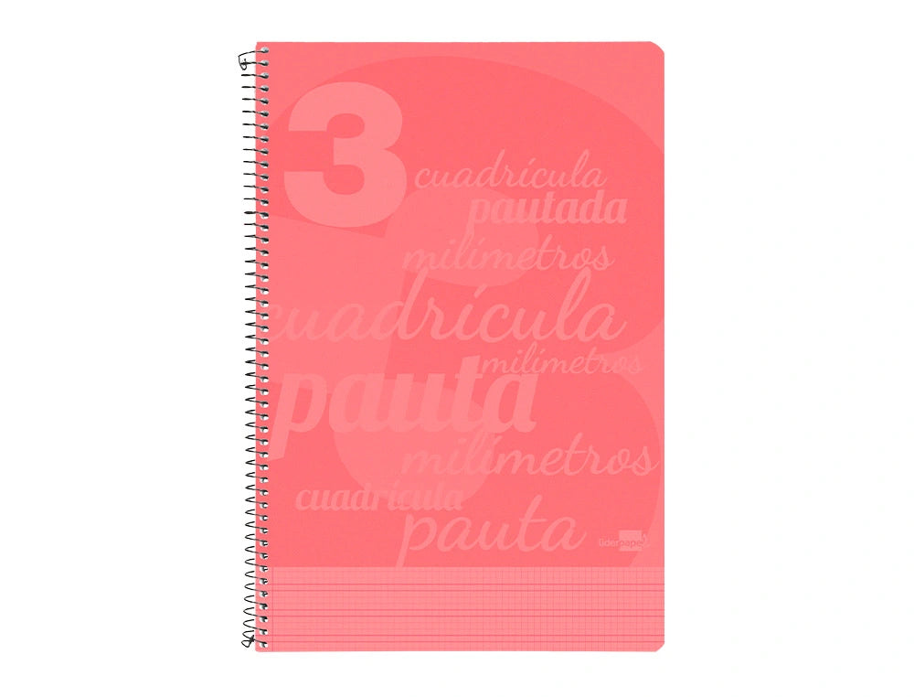 Libreta espiral Liderpapel con tapa de plástico pautaguía 3mm colores surtidos libreriadavinci