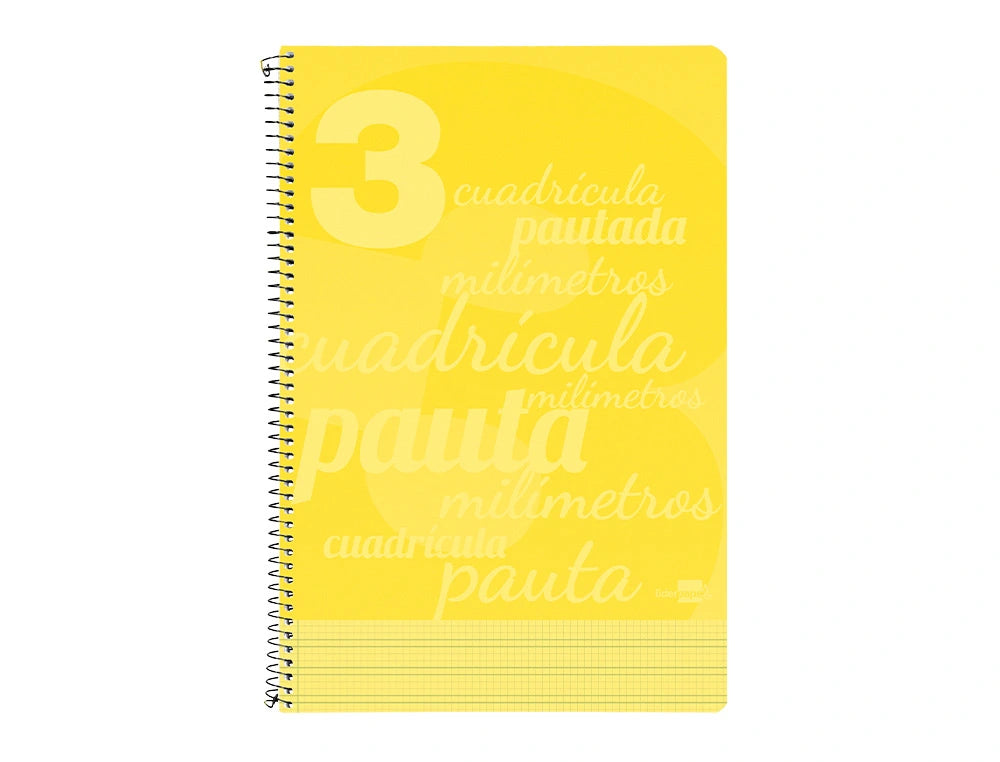 Libreta espiral Liderpapel con tapa de plástico pautaguía 3mm colores surtidos libreriadavinci