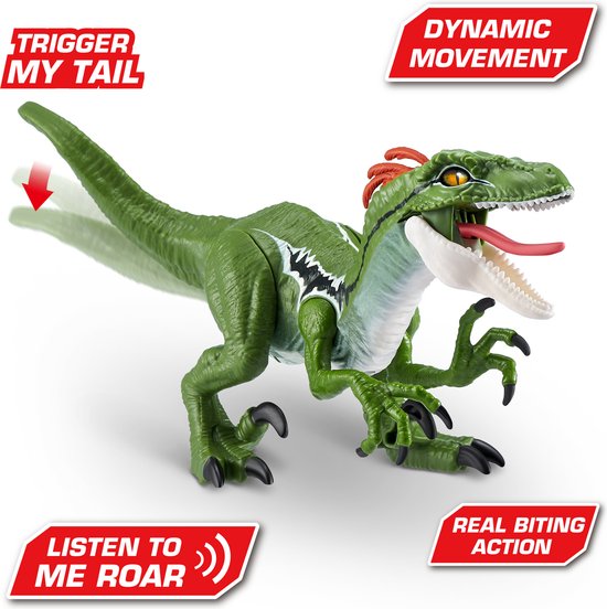 Dinosaurio Velociraptor Robo Alive, Dino Action juego de mesa