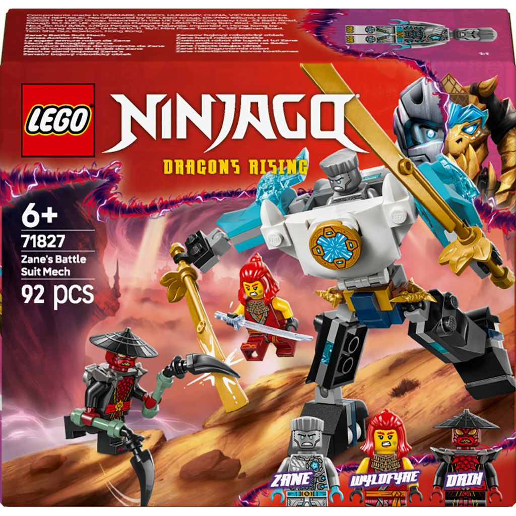 Lego Ninja Armadura Robótica de Combate de Zane juego de mesa