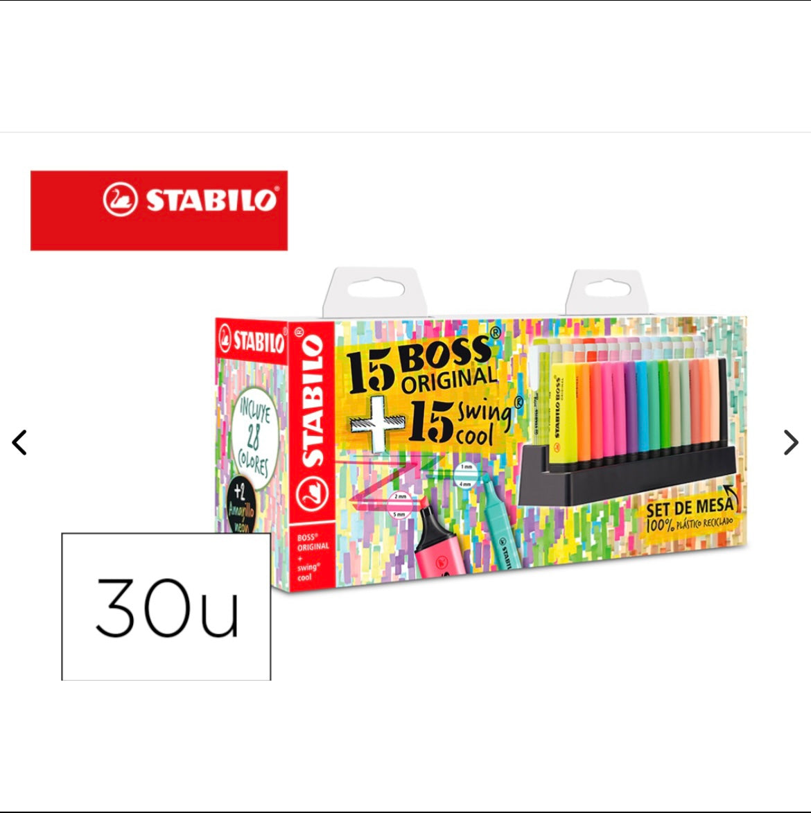 Set 30 stabilo librerialamota