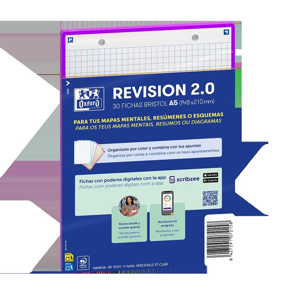 Flashcard Oxford Morado A5 librerialamota