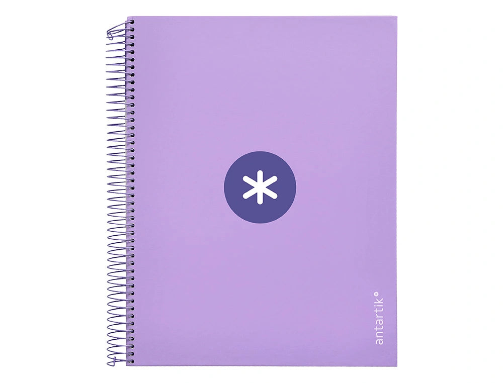 Cuaderno espiral A4 Antartik 5mm Lavanda libreriadavinci