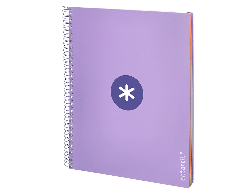 Cuaderno espiral A4 Antartik 5mm Lavanda libreriadavinci