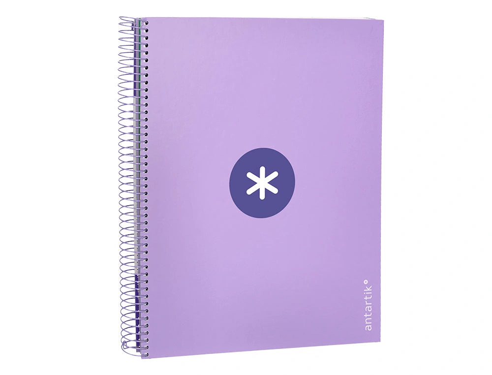 Cuaderno espiral A4 Antartik 5mm Lavanda libreriadavinci