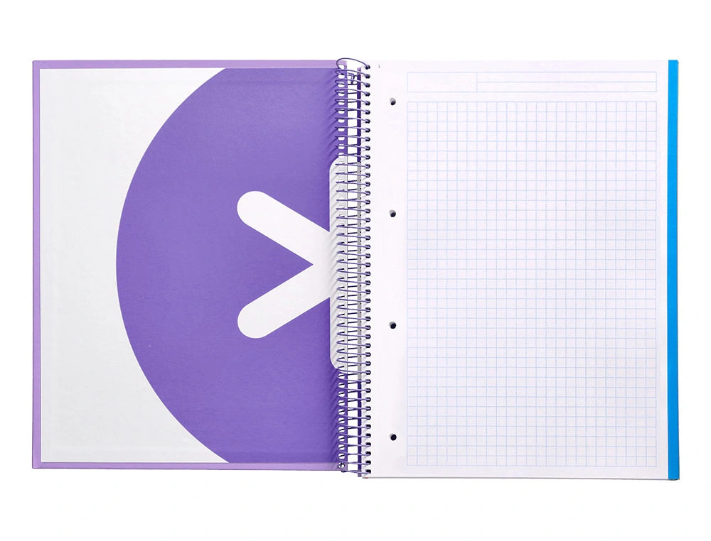 Cuaderno espiral A4 Antartik 5mm Lavanda libreriadavinci