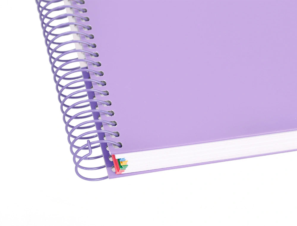 Cuaderno espiral A4 Antartik 5mm Lavanda libreriadavinci