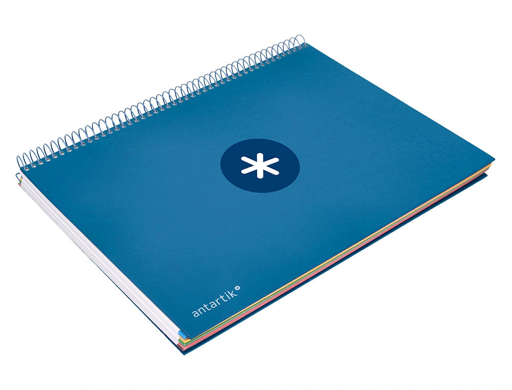 Cuaderno espiral A4 Antartik 5mm Azul Marino libreriadavinci