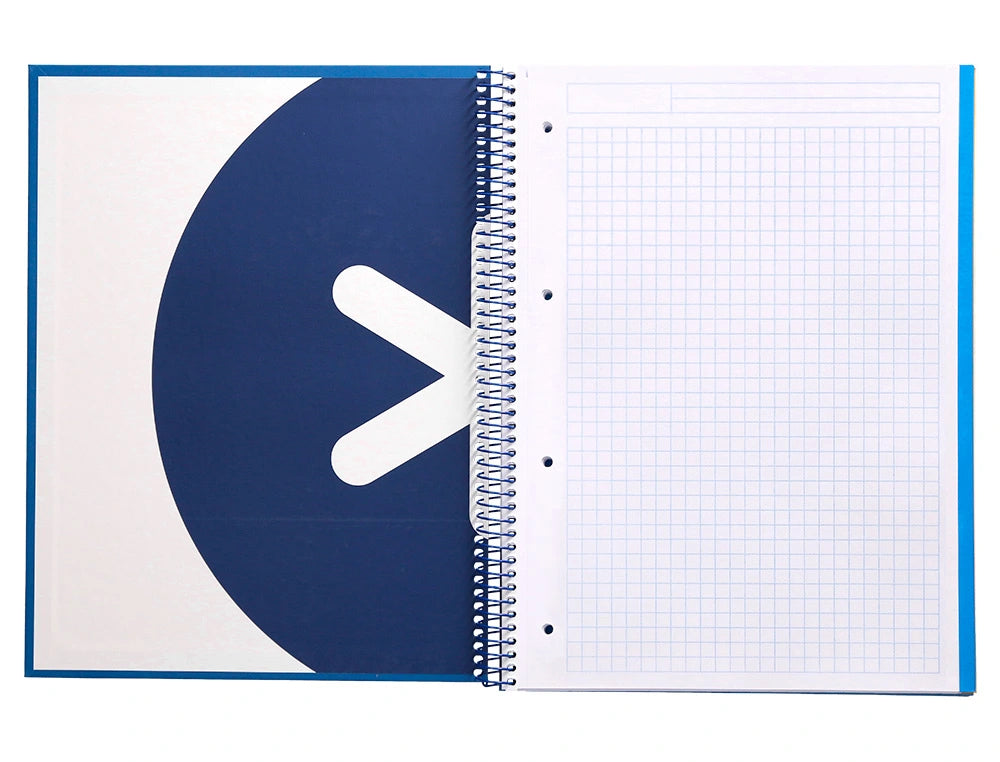 Cuaderno espiral A4 Antartik 5mm Azul Marino libreriadavinci