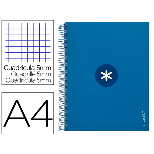 Cuaderno espiral A4 Antartik 5mm Azul Marino libreriadavinci