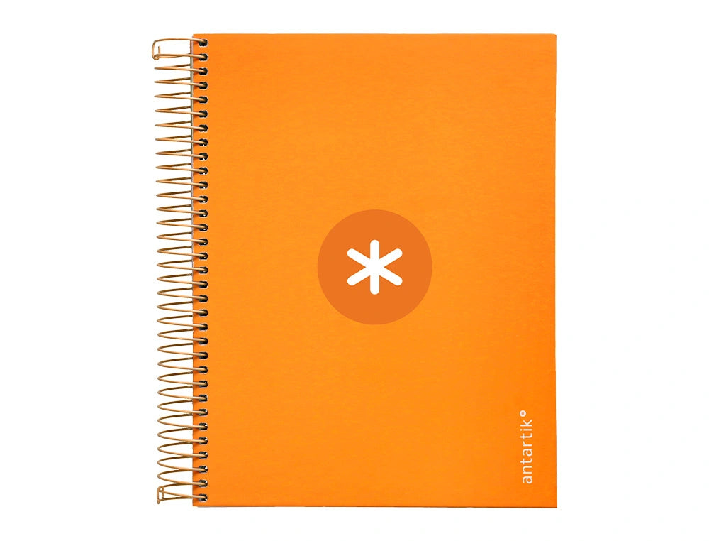 Cuaderno espiral A5 Antartik 5mm Mostaza libreriadavinci