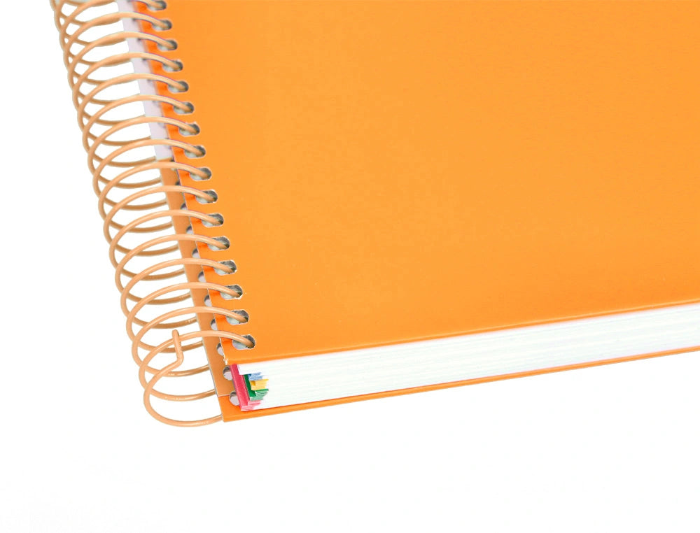 Cuaderno espiral A5 Antartik 5mm Mostaza libreriadavinci