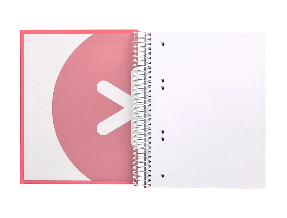 Cuaderno espiral A5 Antartik liso Coral libreriadavinci