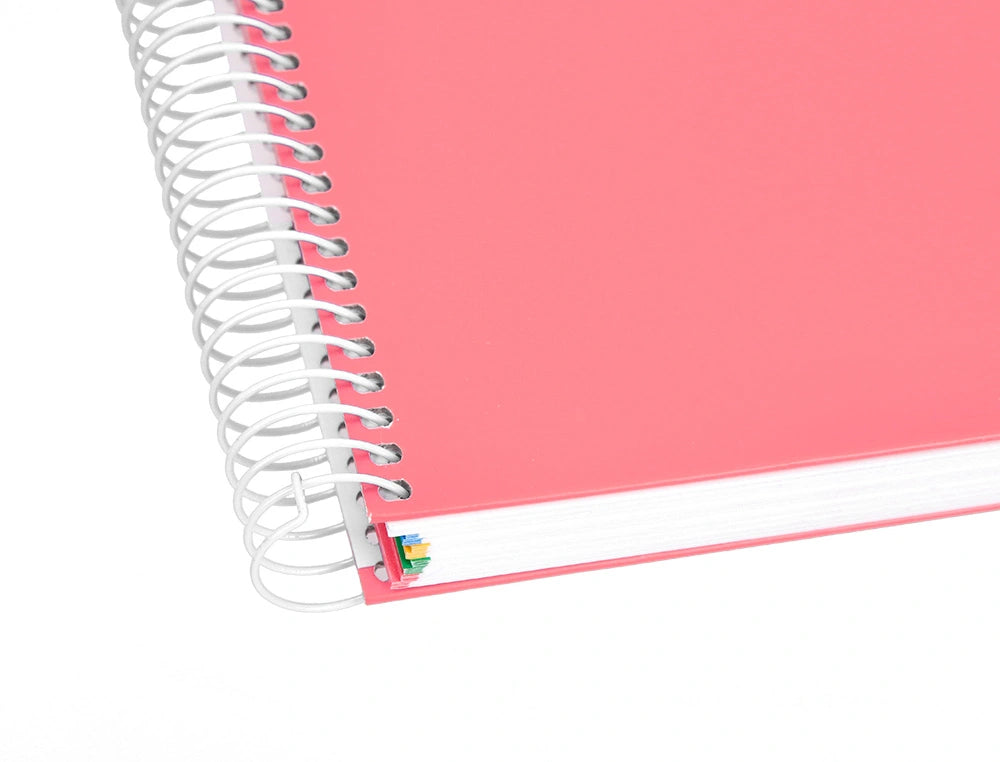 Cuaderno espiral A5 Antartik liso Coral libreriadavinci