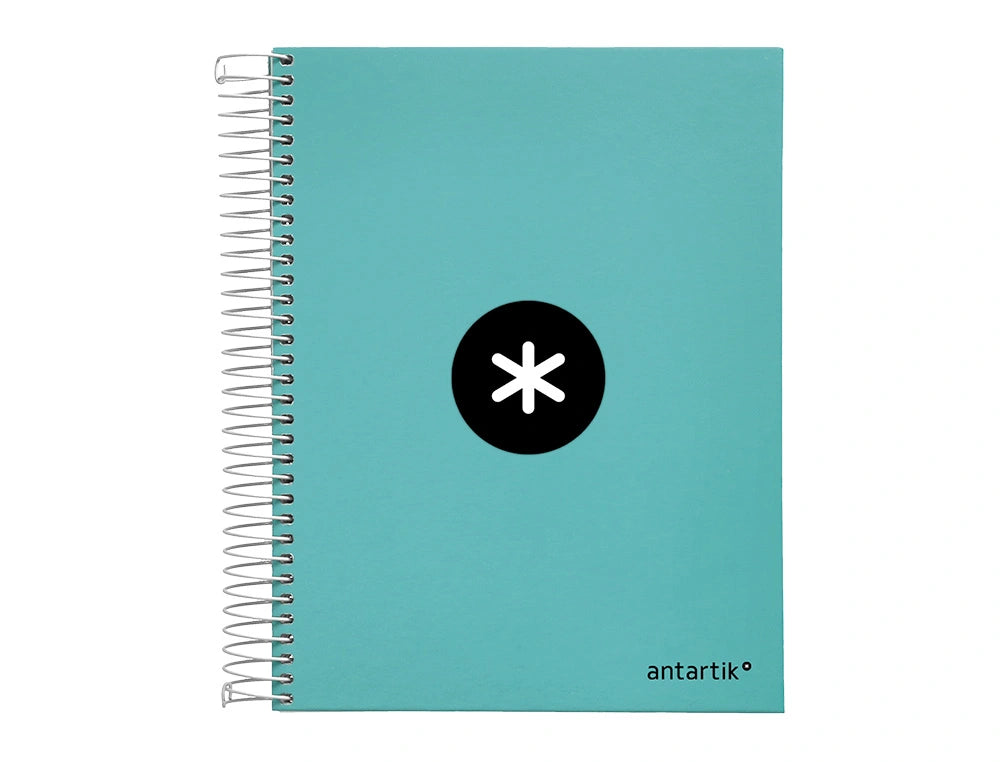 Cuaderno espiral A5 Antartik liso Menta libreriadavinci