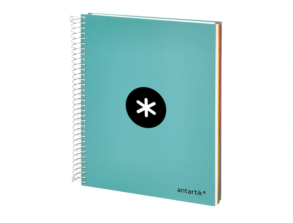 Cuaderno espiral A5 Antartik liso Menta libreriadavinci