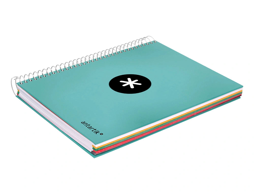 Cuaderno espiral A5 Antartik liso Menta libreriadavinci