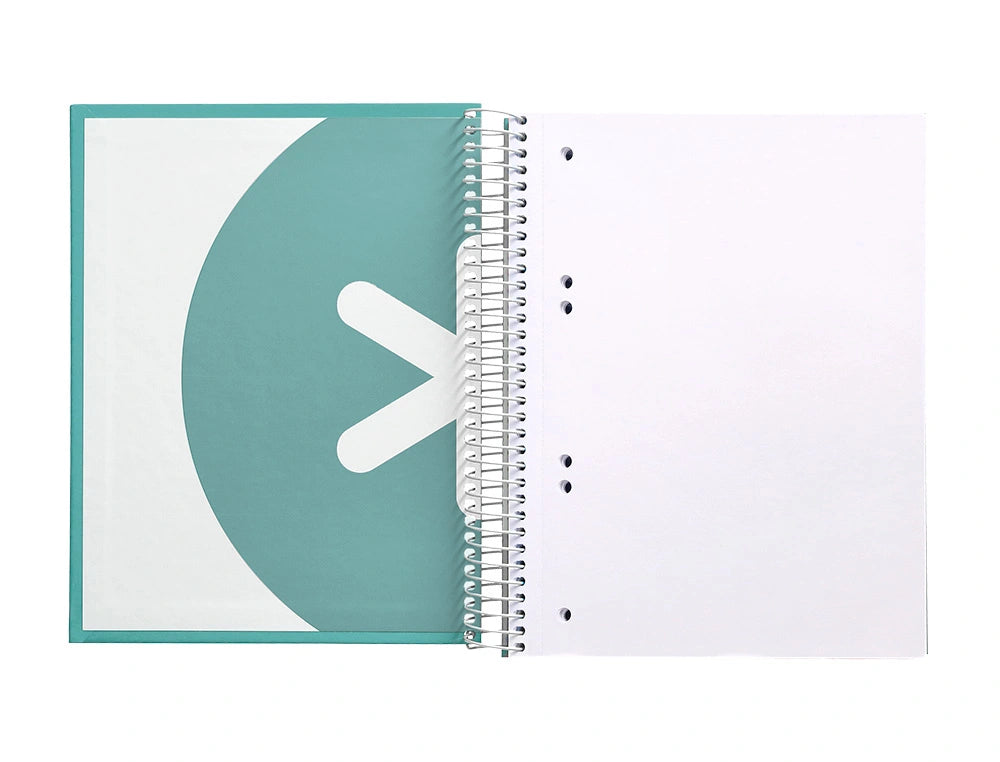 Cuaderno espiral A5 Antartik liso Menta libreriadavinci