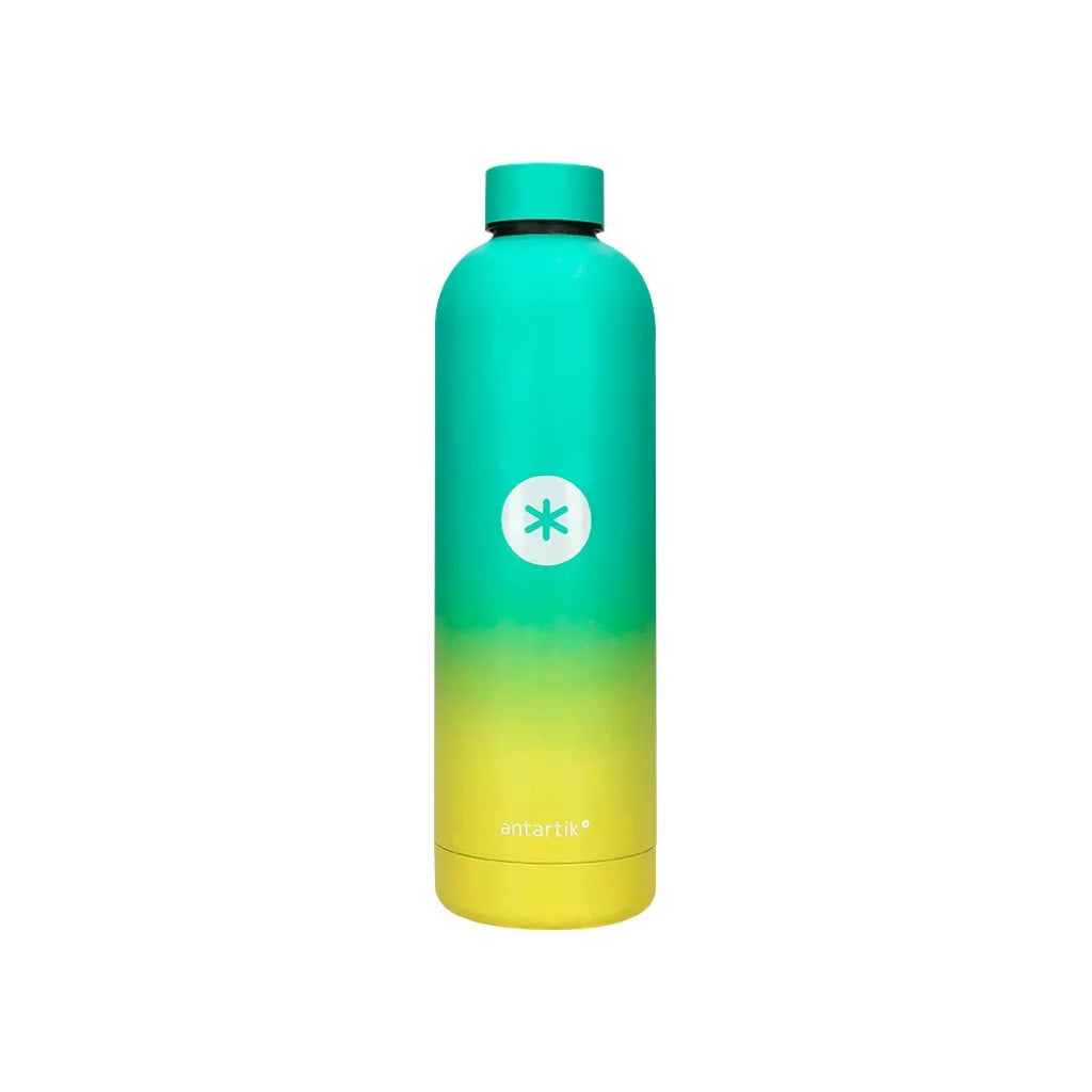 Botella de agua isotérmica acero inoxidable Antartik 750ml Amarillo-Verde libreriadavinci