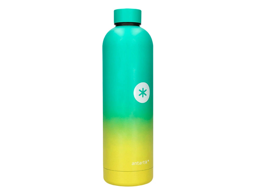 Botella de agua isotérmica acero inoxidable Antartik 750ml Amarillo-Verde libreriadavinci