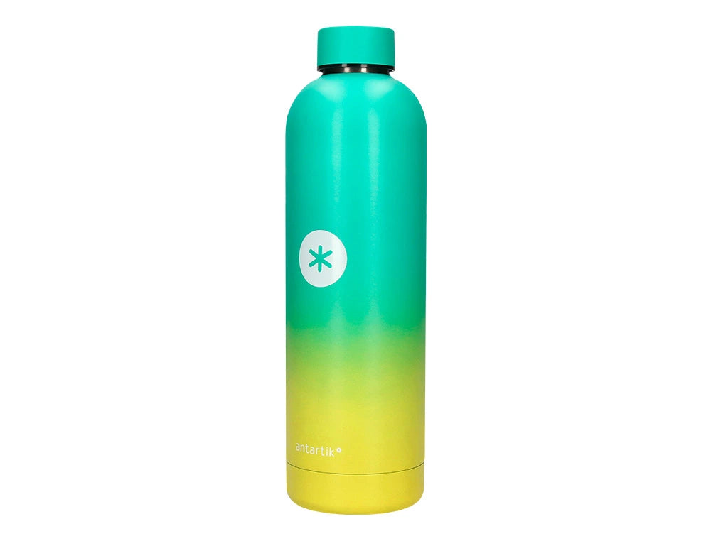 Botella de agua isotérmica acero inoxidable Antartik 750ml Amarillo-Verde libreriadavinci