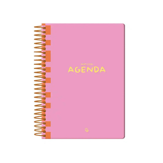Agenda escolar 25/26 Bilingüe Rosa librerialamota