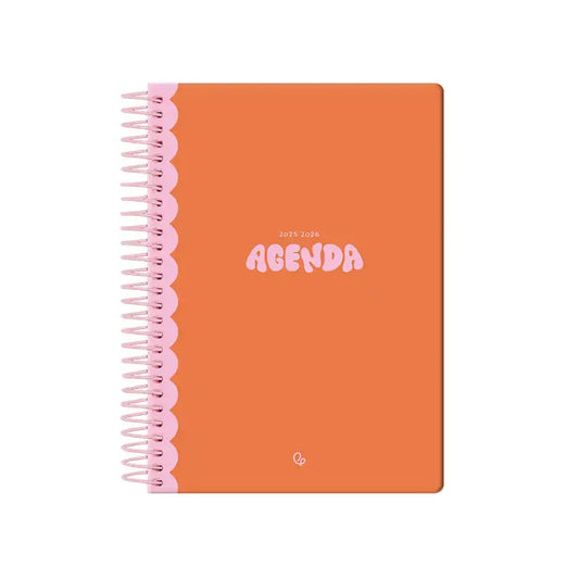 Agenda escolar 25/26 Bilingüe Naranja librerialamota