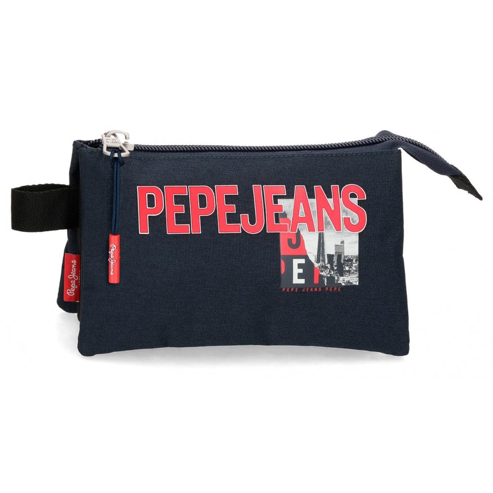 Estuche Pepe Jeans Dikran 3 compartimentos libreriadavinci