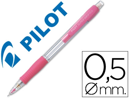 Portaminas pilot super grip 0,5 mm sujecion de caucho. libreriadavinci