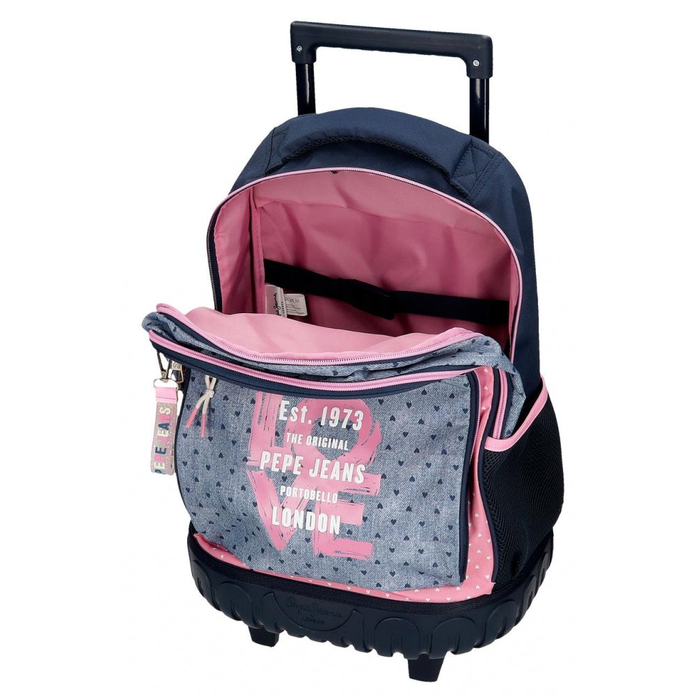 Mochila con ruedas Pepe Jeans Noni Denim libreriadavinci