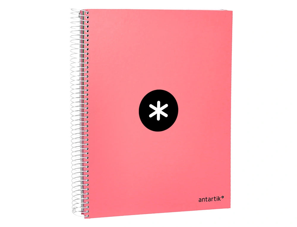 Cuaderno espiral A4 Antartik 5mm Coral libreriadavinci