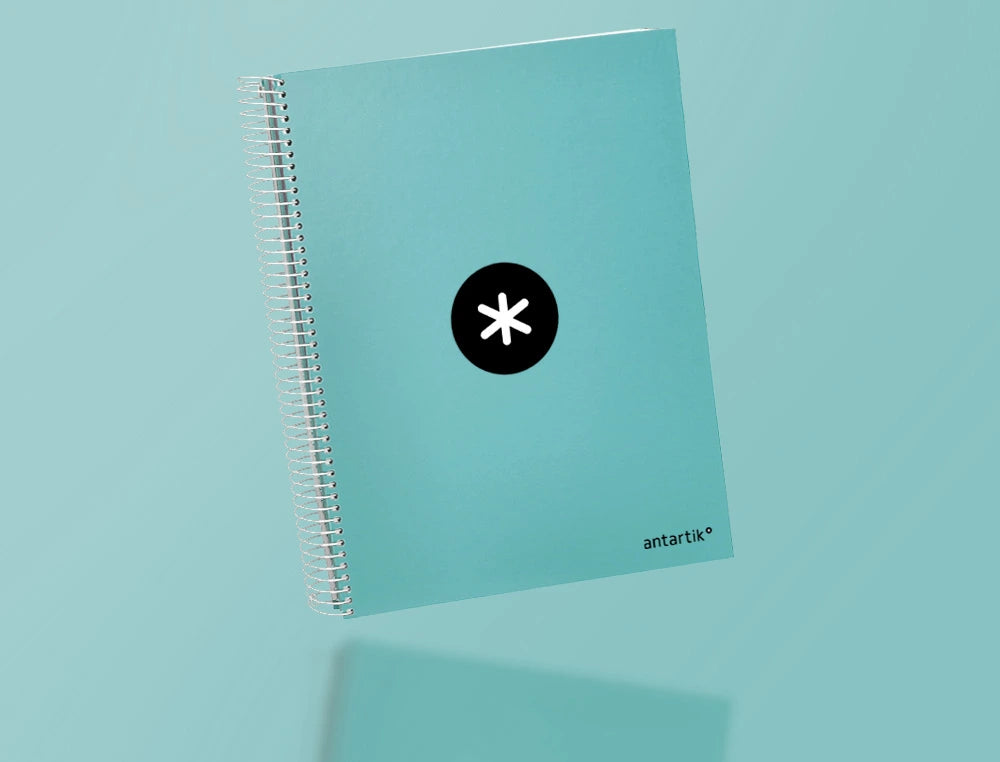 Cuaderno espiral A4 Antartik 5mm Menta libreriadavinci