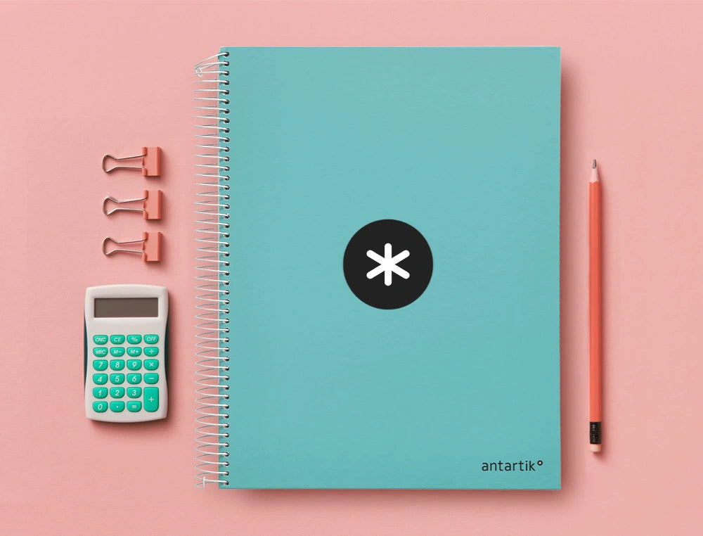 Cuaderno espiral A4 Antartik 5mm Menta libreriadavinci