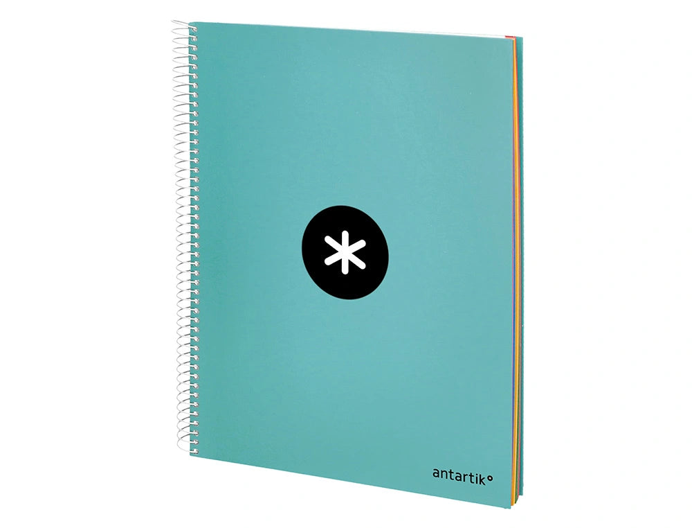 Cuaderno espiral A4 Antartik 5mm Menta libreriadavinci