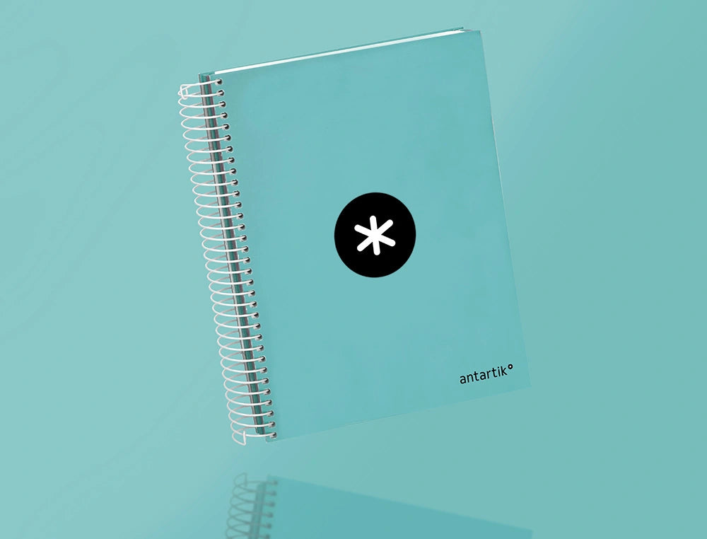 Cuaderno espiral A5 Antartik 5mm Menta libreriadavinci