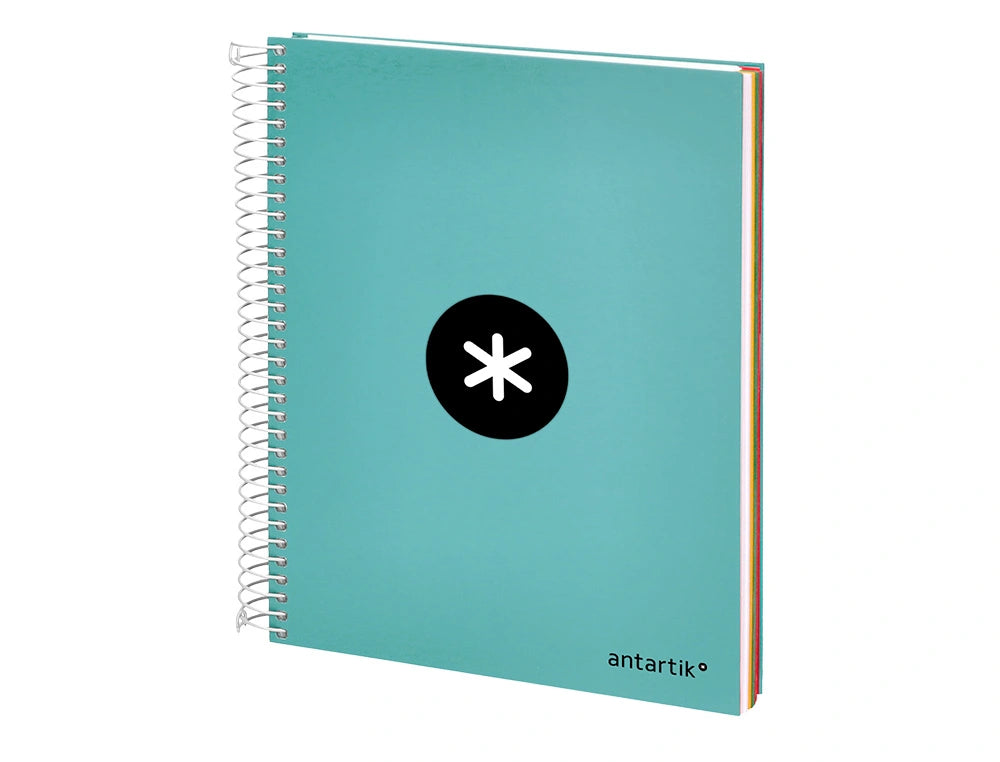 Cuaderno espiral A5 Antartik 5mm Menta libreriadavinci