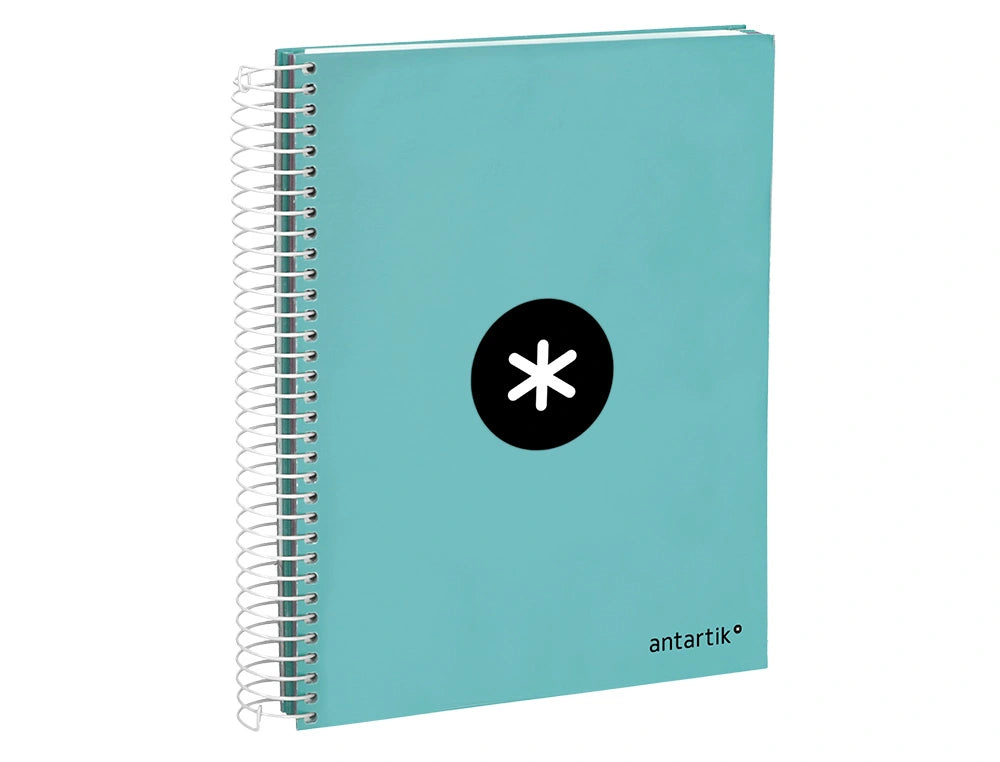 Cuaderno espiral A5 Antartik 5mm Menta libreriadavinci