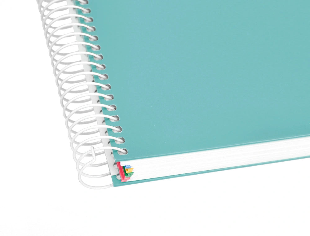 Cuaderno espiral A5 Antartik 5mm Menta libreriadavinci