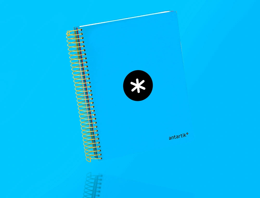 Cuaderno espiral A5 Antartik 5mm Azul libreriadavinci