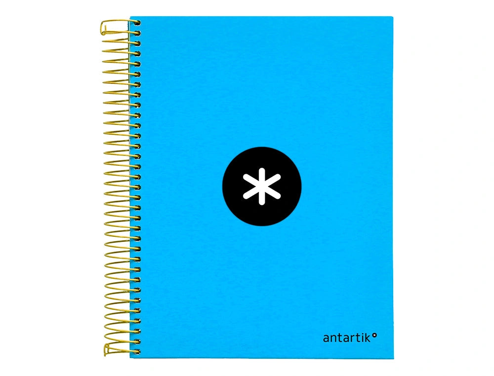 Cuaderno espiral A5 Antartik 5mm Azul libreriadavinci