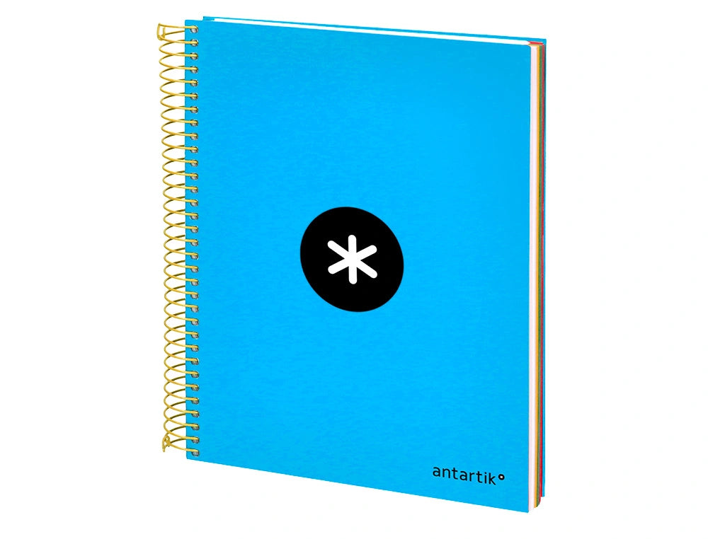 Cuaderno espiral A5 Antartik 5mm Azul libreriadavinci