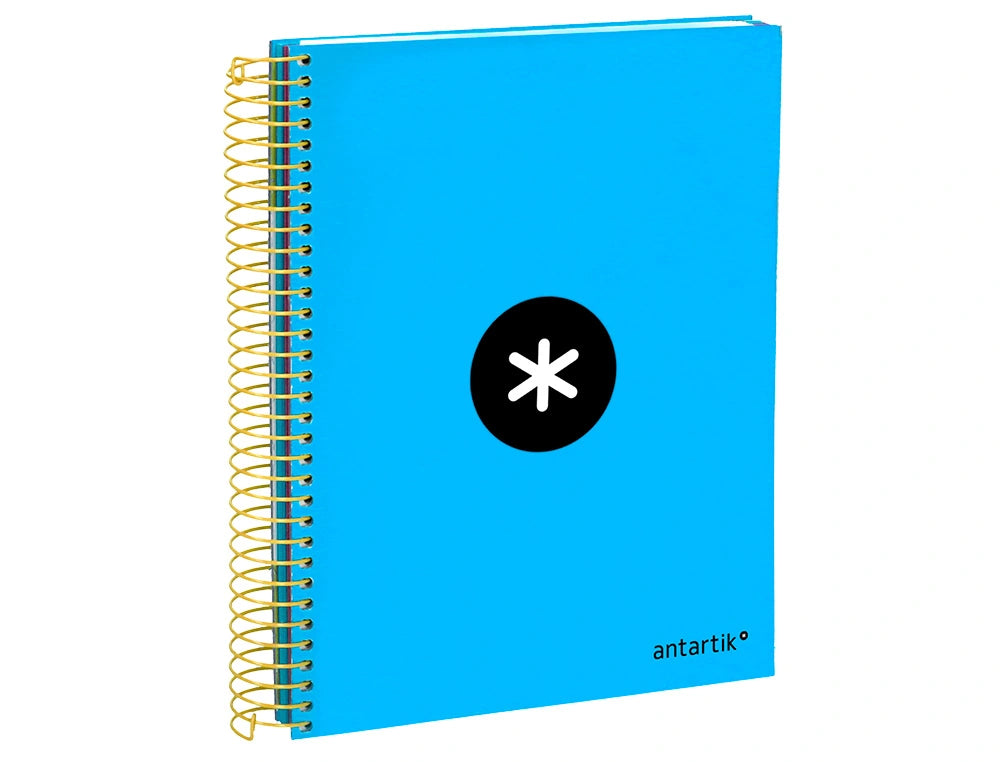 Cuaderno espiral A5 Antartik 5mm Azul libreriadavinci