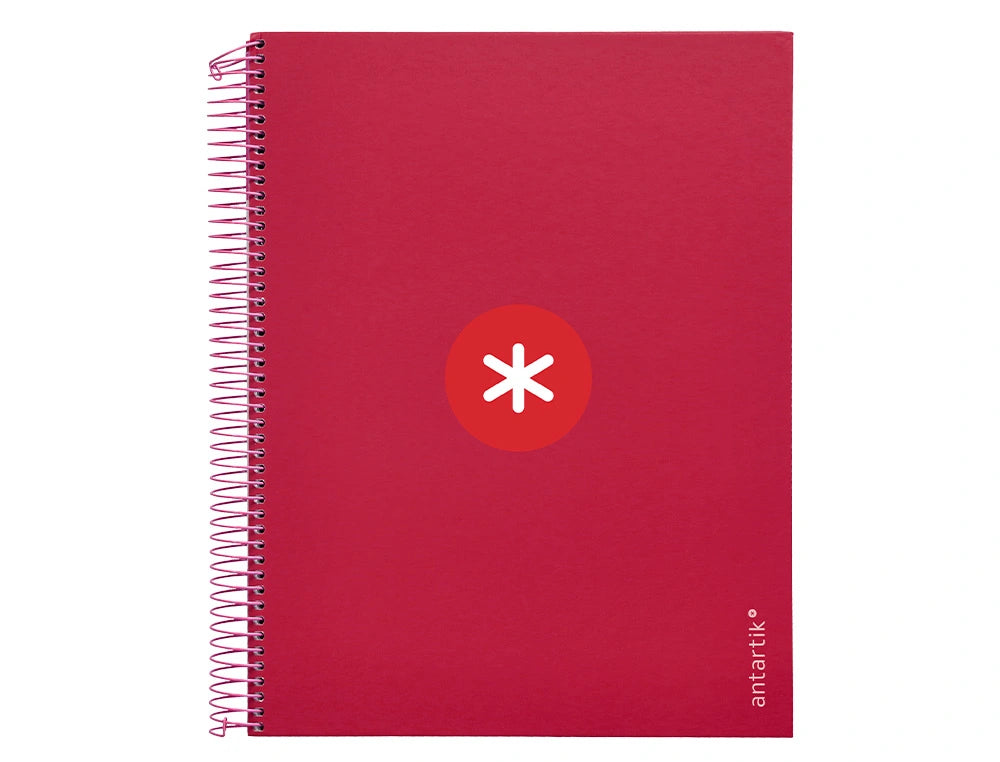 Cuaderno espiral A4 Antartik 5mm Frambuesa libreriadavinci