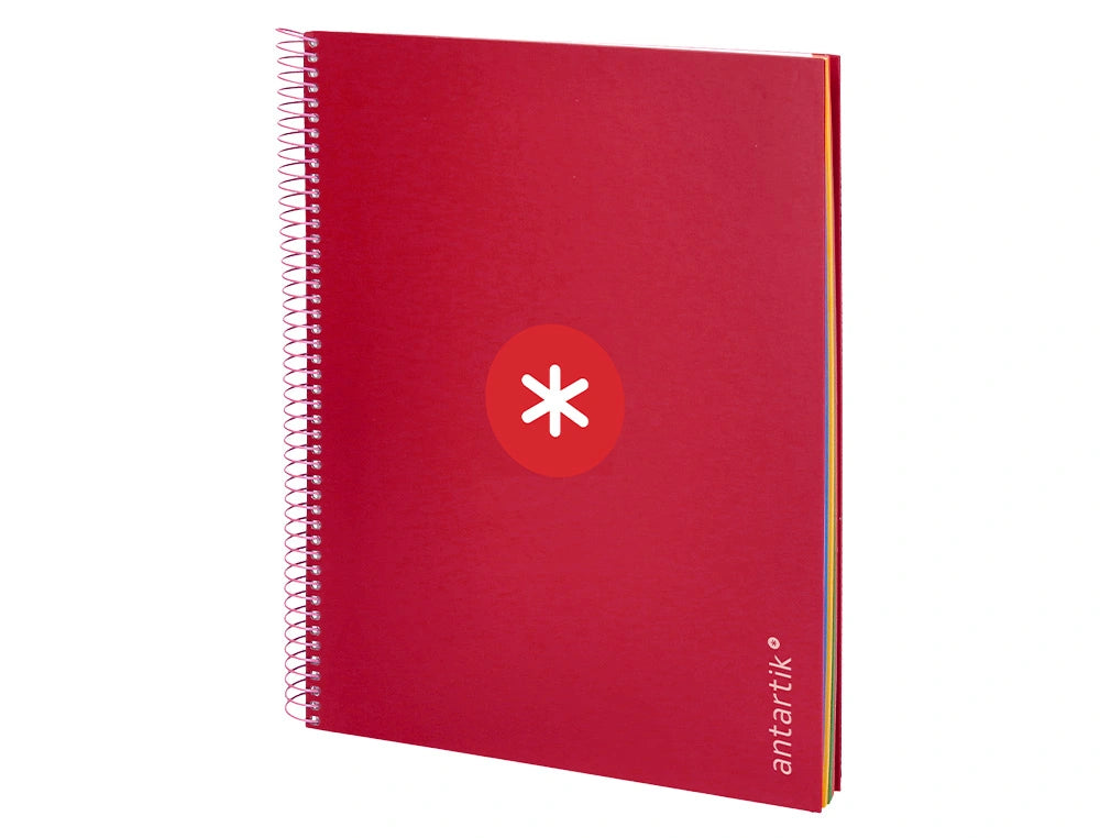 Cuaderno espiral A4 Antartik 5mm Frambuesa libreriadavinci