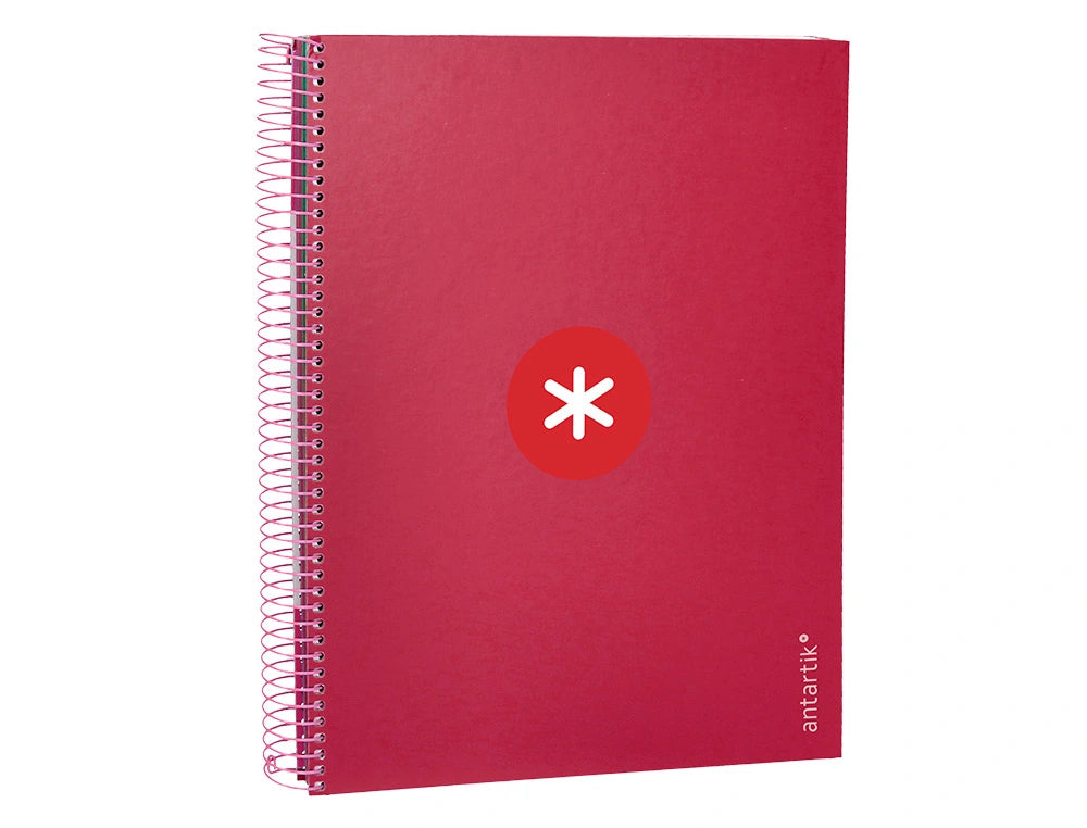 Cuaderno espiral A4 Antartik 5mm Frambuesa libreriadavinci