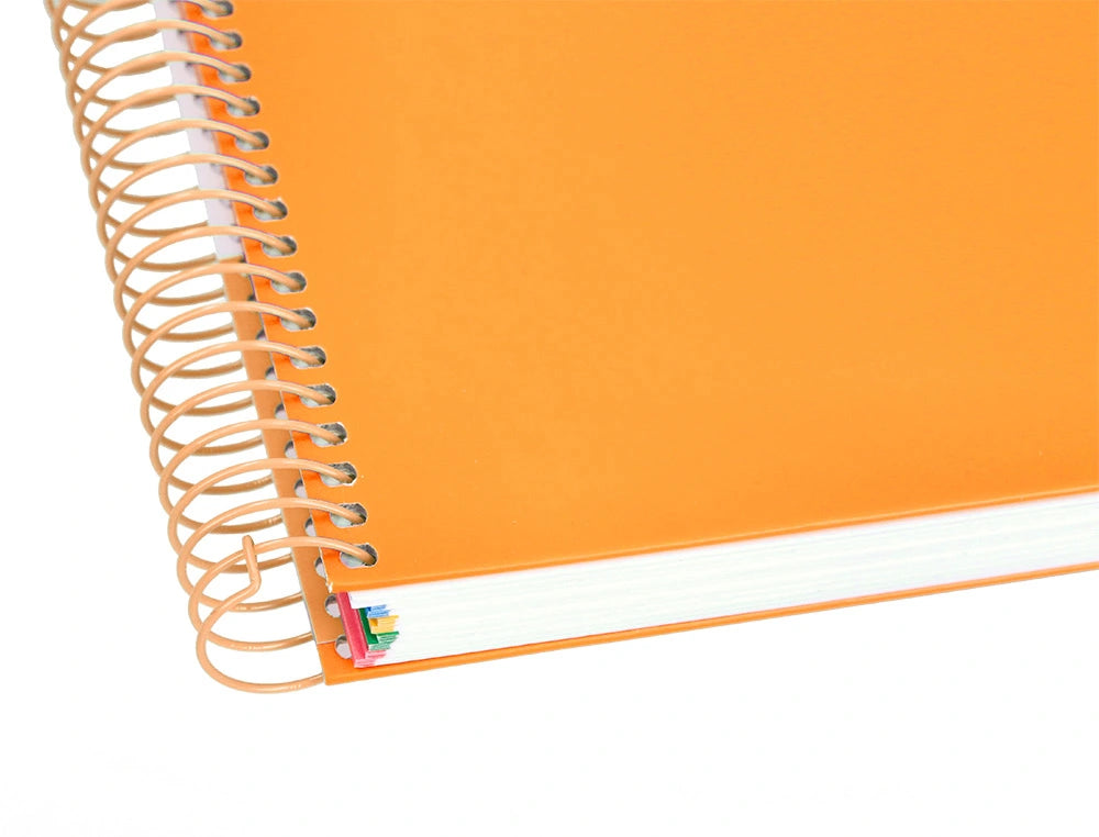 Cuaderno espiral A4 Antartik 5mm Mostaza libreriadavinci