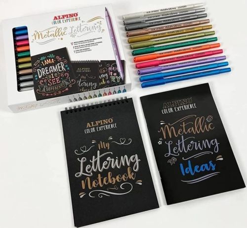 Set alpino color experience metallic lettering libreriadavinci