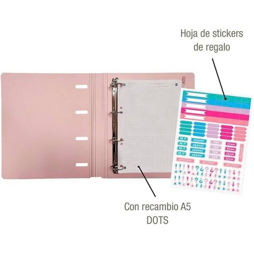 Carpeblock Oxford Rosa A4 librerialamota