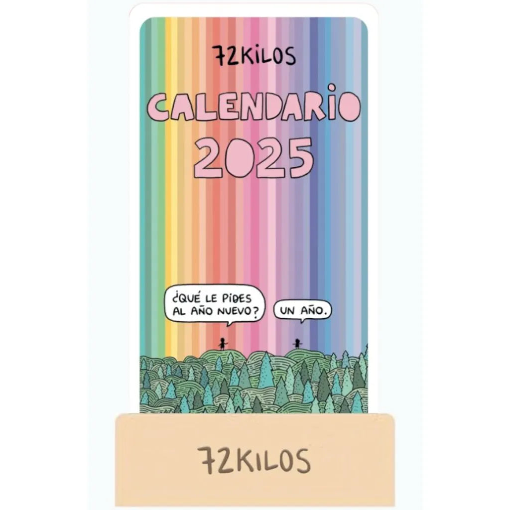 Calendario de mesa tarjetas 2025 72kilos libreriadavinci