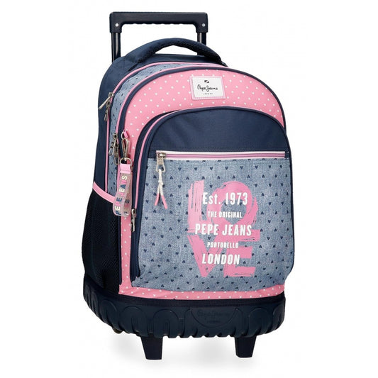 Mochila con ruedas Pepe Jeans Noni Denim libreriadavinci